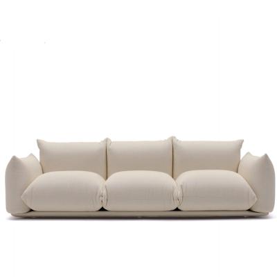 China New design Italy style living room luxury modern white velvet convertible sofa furniture momoda sectional soft sofa sets for sale