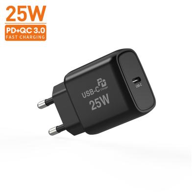 China Type-C Charging Tecnologia Mobile Phone Bulk 25 Watt 20W USB Wall Charger Fast Chargers Palladium Single Port Fast Travel Single Use Mobile Phone for sale