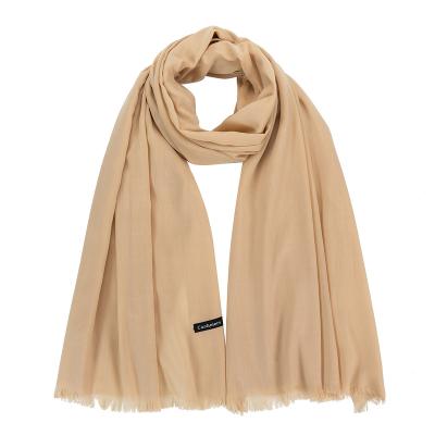 China Large Size 100*200cm Cashmere Plain Cashmere Scarf Wholesale Muslim Cashmere Scarf Soft Material For Women Hijab for sale