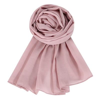 China Plain Wholesale 118 colors Chiffon Hijab Big Size 85x180cm Muslim Shawls Pure Plain Chiffon Scarf For Women for sale