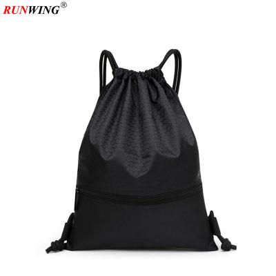 China Premium Quality Duffle Bag Nylon Waterproof Drawstring Bag Design Easy Taken Shoes Bag for sale