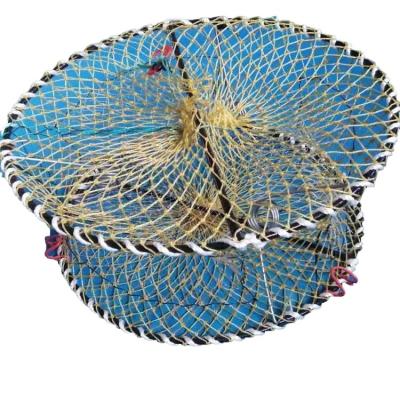 China CRAB WALK Four Entry Folding Marine Nylon Fishing Net Crab Cage Traps for sale