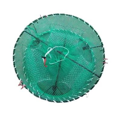 China Collapsible Plastic-Coated CRAB Lobster Shrimp Trap Trap Crab Bait Cage Traps Fishing Nets Porcelain for sale