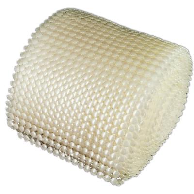 China Use With Pearlized Fashion 18 Row Flat Ivory Round Easy Chain Mesh Trims For Wedding Cake Decoration for sale