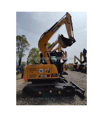 China LOW WORKING HOURS China top Used Sany75C Sany60C Sany95C Sany135C Hydraulic crawler excavators used Sany 7ton 9ton excavadora Sany75C for sale