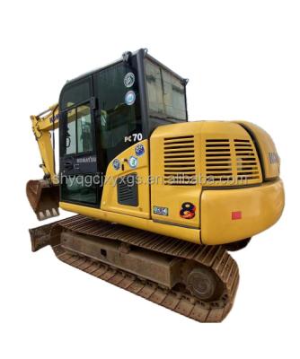 China Used Komatsu PC70 PC60 PC56 PC55 Hydraulic crawler excavator 7TONS 6tons 5tons used mini excavadora 0.35mÂ³ for sale