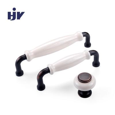 China HJY New Modern Simple Simple Design Style Ceramic Handles Room Drawer Knobs for sale