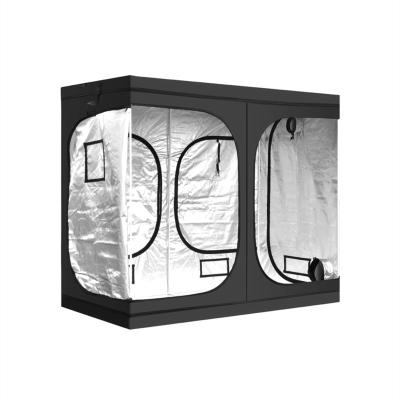 China 120x120x200cmLarge Capacity Easily Assembled 200D Polyester Film Reflective Hydroponic Indoor Planting Grow Tent for sale