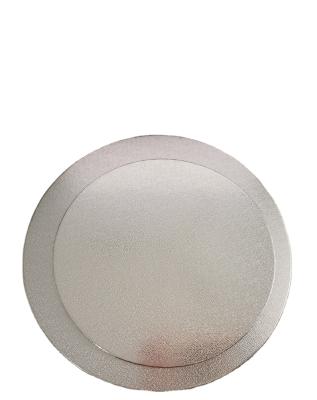 China Mini 6 8 10 12 14 Inch Bulk Circle Cake Drum Waterproof 3mm Thick Bases Round Silver Foil Cake Board for sale