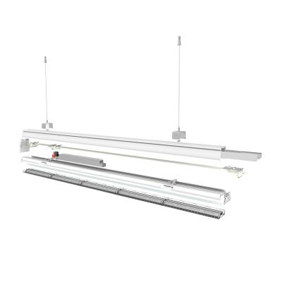 China Supermarkets 150lm/W Led Linear Trunking Light Suspended Linkable Modular Led Linear Light System for sale