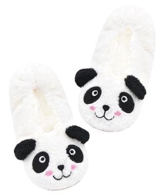 China 2022 New Pink Hog Sock Slippers Cute Panda Soft Pandas Women Slippers Hot Selling Professional Anti-skid Manufacturing Slippers House Socks for sale