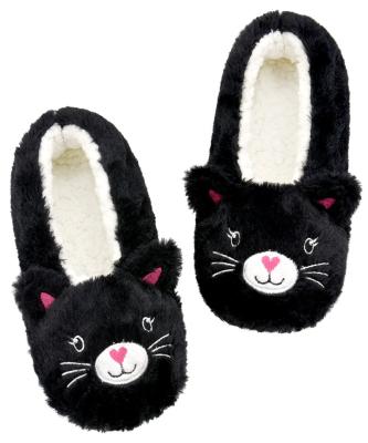 China Black Cat Fashionable Soft House Slipper for sale