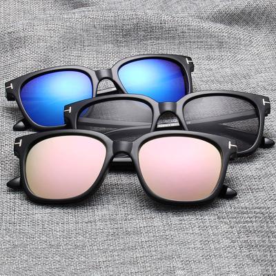 China 2021 Fashion Sunglasses Designer Sunglass Men Uv Protection Vintage Plastic Frame Square Sunglasses for sale