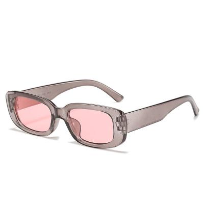 China Newest Fashion Sunglasses 2021 Fashion Women's Small PC Small PC Fram Wide Rectangle Sunglass for sale