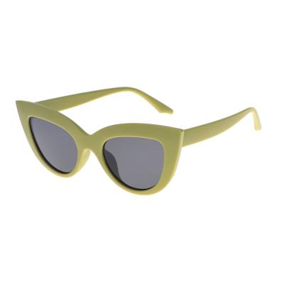 China Fashion Sunglasses 2021 Custom Cute Women Branded Frame Sun Glass Man Three Corner Cat Eye Sunglass for sale