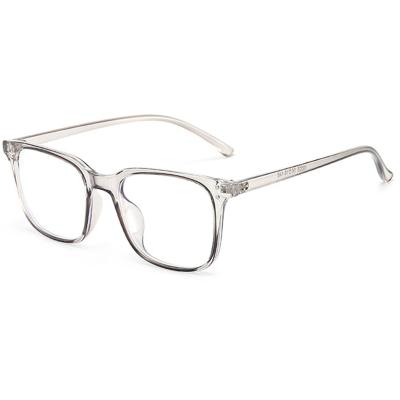 China For Reading Glasses Delivery One Piece Glasses PC Frames AC Glasses Blue Light Blocking Square Optical Glasses for sale