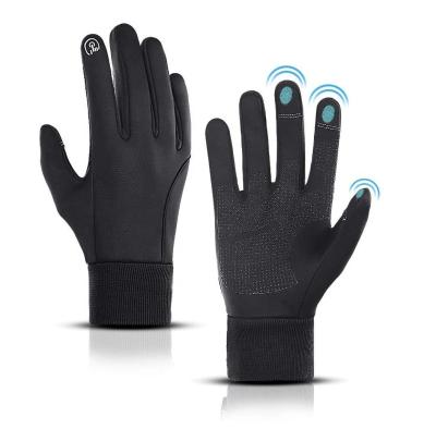 Cina Breathable Winter Warm Gloves, Black Touch Screen Waterproof Non-slip Gloves Thermal Gloves for Running, Training, Cycling in vendita