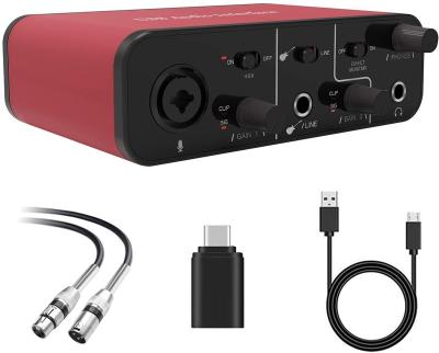 China USB Audio Interface Sound Card Recording GV-AR005 for sale