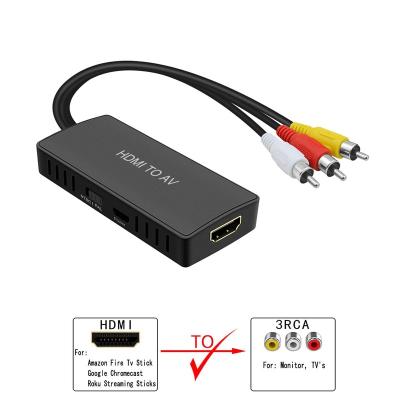 China HDMI to AV 1080p HDMI to AV/CVBS/RCA Composite Converter for sale