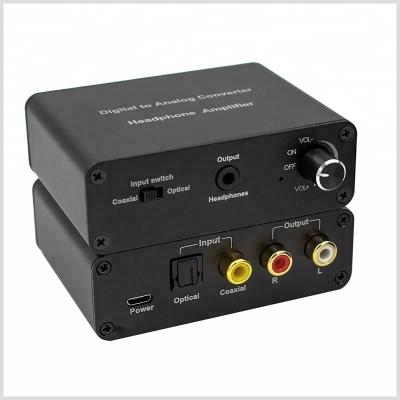 China Digital/SPDIF to Analog Audio Converter with Headphone Amplifier, Coaxial/Toslink to R/L, Factory Wholesale GV-CA1102 for sale