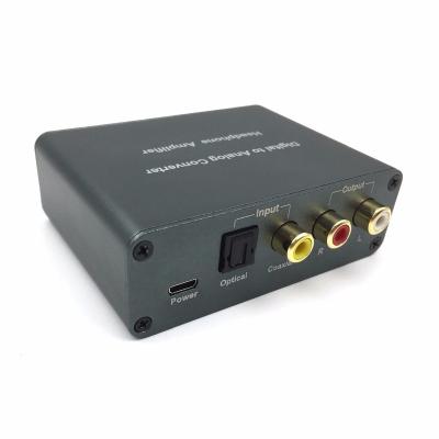 China New aluminum DAC converter with headphone amplifier (support voice-activated) for sale