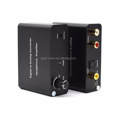 China Aluminum Digital To Analog Audio Converter With Headphone Amplifier PCM/LPCM for sale