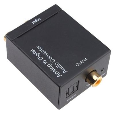 China Metal Housing Adapter Converter A Digital Signal Toslink Optical Coaxial 3RCA Audio Analog for sale