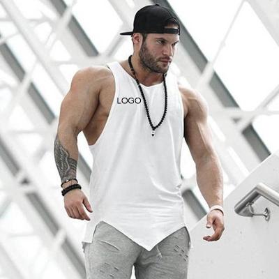 China Sustainable Custom Fit Active Gym Clothing Fitted Gym Wear Fitness Men Singlet Sleeveless Sports Vest Tank Top Gym for sale