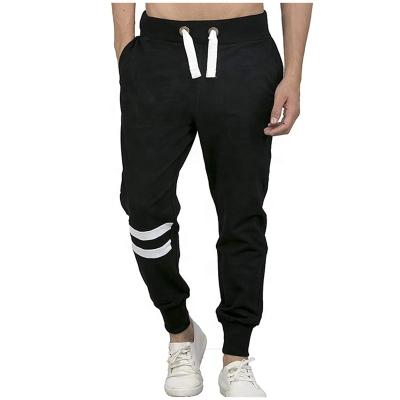 China 2021 Fashionable Fitness Slim Fit Clothing White Mens Fleece Jogger Anti-Static Black Track Pants for sale