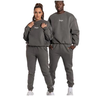 China Blank Logo Unisex Sweat Suit Custom Made Breathable Set Simple Mens Sweatsuit Jogging Suits for sale