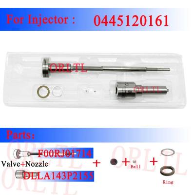 China ORLTL Diesel Fuel Nozzle DLLA143P2155 (0433172155) Connon Rail Injector Repair Kits F00RJ01714 For Bosch 0445120161 for sale