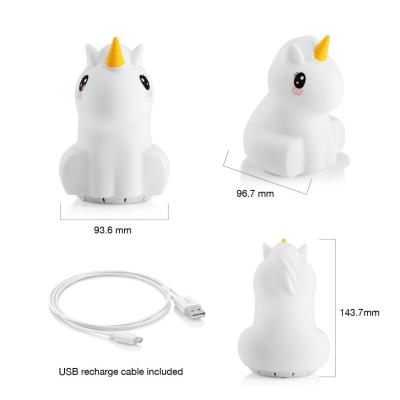 China Modern Animal Party Decorations Living Room Lamp Speaker Light Baby Shape Unicorn White Noise Soothing Night Light for sale