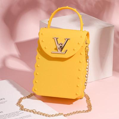 China 2022 Summer New Fashion Mini Shoulder Bags Chain Cross Fashion - PVC Jelly Women's Handbag Purses and Body Handbags for sale