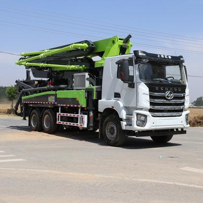 China High Efficiency concrete mixer truck with pump mounted boom pump truck HOWO/ISUZU Chassis 37m pump truck low price and high quality for sale for sale