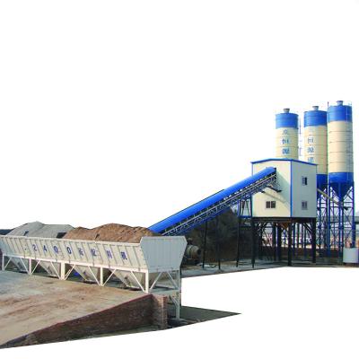 China Building Material Shops 60m3 Mini Stationaery Mixing Plants Factory Price Portable Dry Prepared Concrete Batching Low Cost For Sale for sale