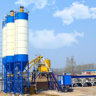 China Hengyuan HZS25 HZS35 HZS50 HZS75 High Efficiency Type Building Material Stores Bucket Concrete Mixing Plant for sale