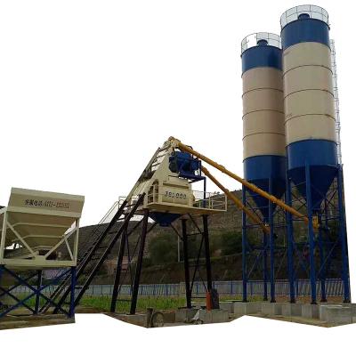 China Building Material Shops HZS25 Mixing Plant Bucket Type Concrete Batching Plant For Sale With High Cost Effective for sale