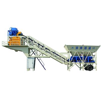 China Building Material Stores Machine Portable Dry Ready Mixer Trailer Mini Mixing Plants Mobile Concrete Low Factory Price Prepared Batching Cost For Sale for sale