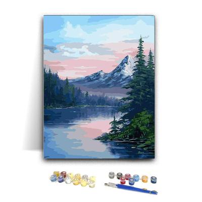 China Cartoon Diy Paint By Numbers Canvas Painting Wholesales Paint By Numbers With Frame Custom Paint By Numbers For Adults for sale