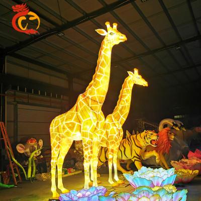 China Chinese Silk Animal Lantern Show For New Year Decoration Customized Size for sale