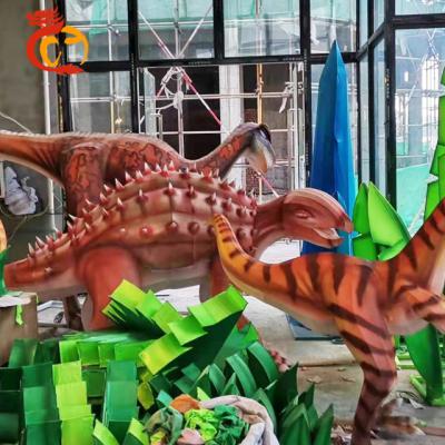 China chinese festival dinosaur outdoor waterproof silk lantern for sale customized size for sale