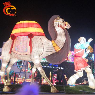 China Chinese New Year Decorations Waterproof Cloth Animal Chinese New Year Camel Horse Lantern For Sale for sale