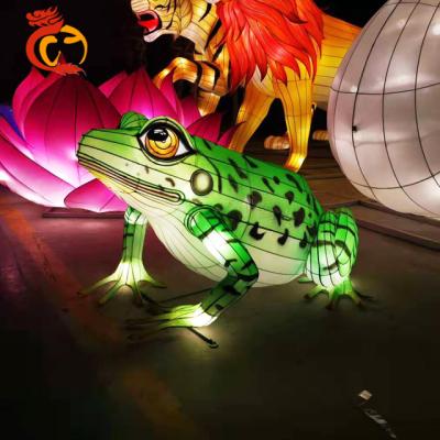 China Chinese high quality outdoor park silk animal lanterns demonstration animal silk lantern for sale