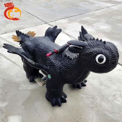 China Electronic Cartoon Dragon Scooter Rides Coin Operated Indoor or Outdoor Start Amusement Park Kids Park for sale