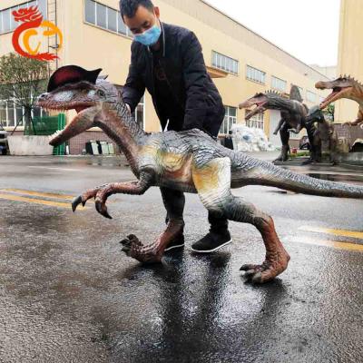 China Dilophosaurus walking handmade hand puppet is the best gift for kids birthday for sale