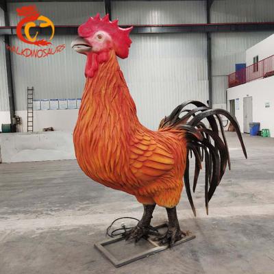 China Large size park or mall animatronic rooster for outdoor display for sale