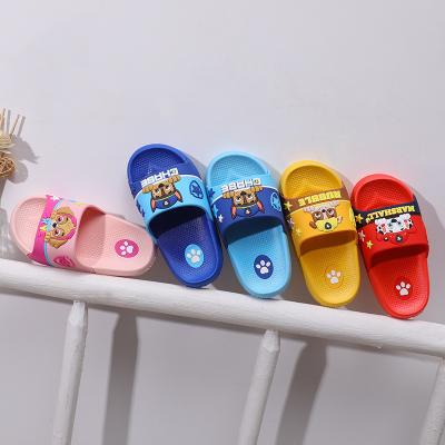 China Indoor Shower Cute EVA Slide Patrol Dog Beach Jelly Plastic House Slide Cheap Girl Boy Waterproof Children Cartoon Unisex Home Slippers for sale