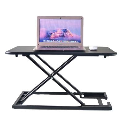 China Sound Adjustable (Height) Music Standing Desk Sit To Stand Adjustable Office Workstation Table Portable Laptop Lift Stand Up Desk Riser Black for sale