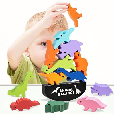 China Educational Toy Dinosaur Toys for Kids Gifts 3-5 Year Old Boys, Toddler Wooden Stacking Toys for 2 3 4 5 Toys 6 Year Old Boys, Montessori for sale