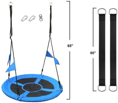 China Traditional Tree Swings For Outdoor Kids , Flying Saucer Swing With 360 Rotate 40 Inch Capacity 600LBS for sale